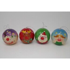 Senario Light Up Christmas Ornaments ~ Snowman Reindeer Santa Angel